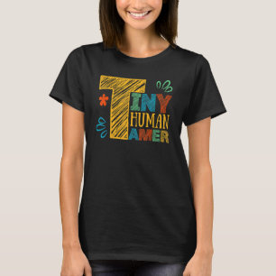 Camiseta Pequenos professores Legal Tamer humanos Coloridos