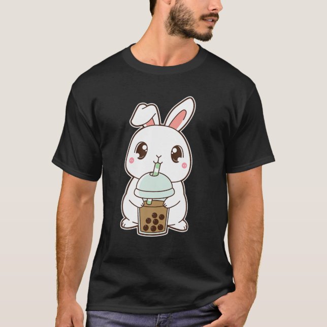 Camiseta Pera Clássica De Bolha Clássica Zodiac Boba Rabbit (Frente)