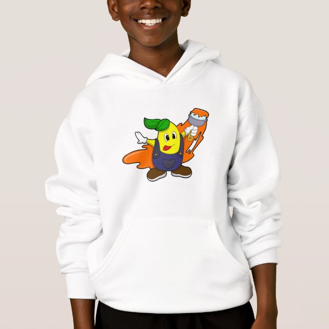 Camiseta Pêra como Pintor com Pincel (Frente)
