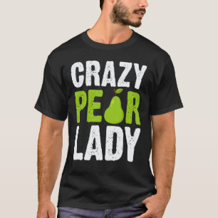 Camiseta Pêra Desenhos Para Mulheres Mãe Jardinagem Vegana 