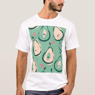 Camiseta Peras de Verão: padrão de fruta fresco.
