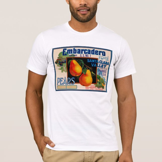 Camiseta Peras extravagantes de Embarcadero Santa Clara (Frente)
