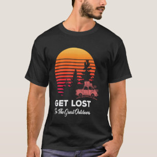 Camiseta Perca-se no Grande Viagem de Acampamento e Trilha