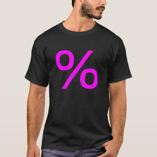 Camiseta Percentagem (Pequena) - Magenta