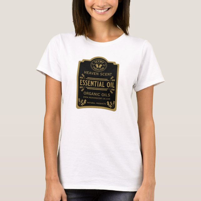 Camiseta Percentagens Essenciais de Óleo (Frente)