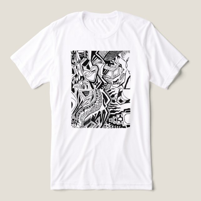 Camiseta Percepções Ansiosas (Design frontal)