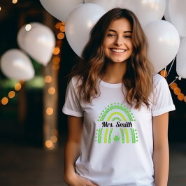 Camiseta Percorra o arco-íris para a sorte! Tee Personaliza