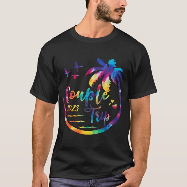 Camiseta Percurso de Casal em Andamento de Férias Corante B (Frente)