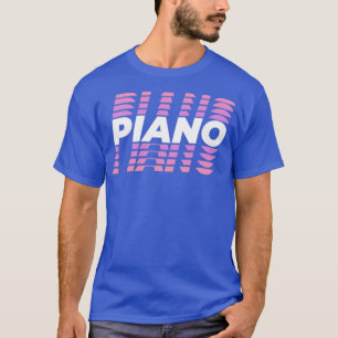 Camiseta Percussão Musical do Teclado Piano Instrumento