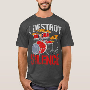Camiseta Percussion I Destrui Tambores De Refletor De Silên