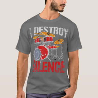 Camiseta Percussion I Destrui Tambores De Refletor De Silên