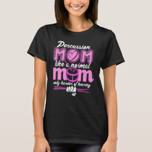 Camiseta Percussion Instrumento Drummer Mãe Percussão Mãe M