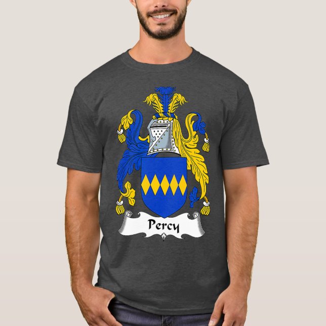 Camiseta Percy Casaco de Guarda Familiar de Armas (Frente)