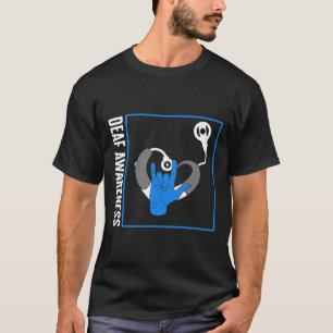 Camiseta Perda de audição Sensibilização do Implante Coclea