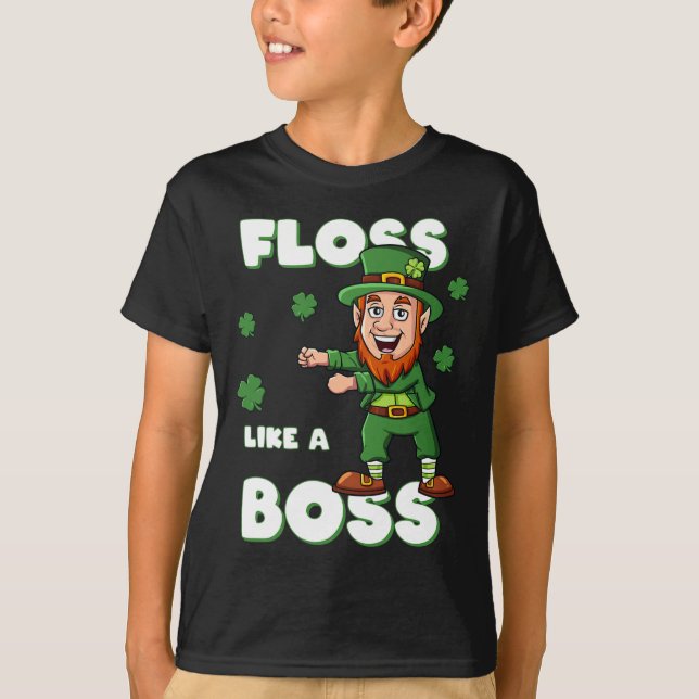 Camiseta Perda De Dia de São Patrício Como Um Chefe Leprech (Frente)