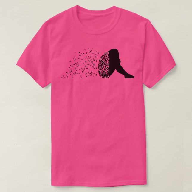 Camiseta perda de energia derretida em queda (Frente do Design)