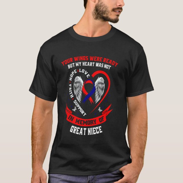 Camiseta Perda de Produtos de Conscientização sobre CHD da  (Frente)