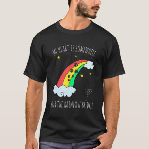 Camiseta Perda De Um Gato Cachorro Amado. Tema Ponte Arco-í