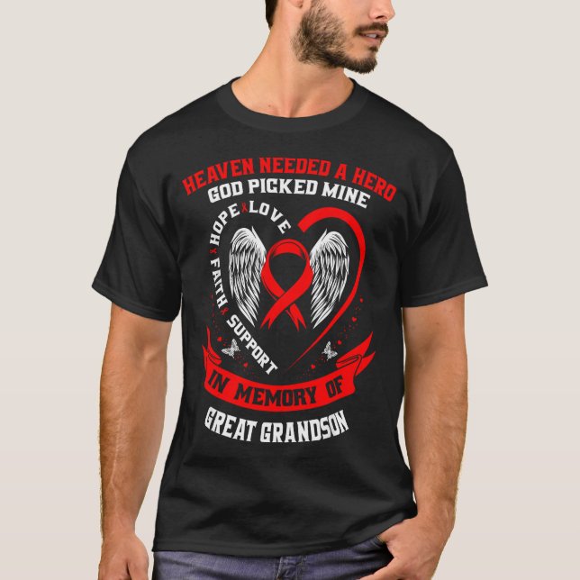 Camiseta Perda Vermelha da Consciência da Doença Cardíaca d (Frente)