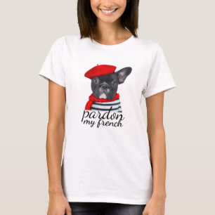 Camiseta Perdão, meu francês Bulldog Shirt Cute Frenchie