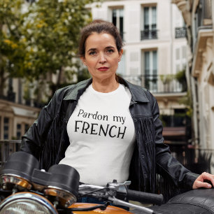 Camiseta Perdão, minhas férias engraçadas francesas na Fran