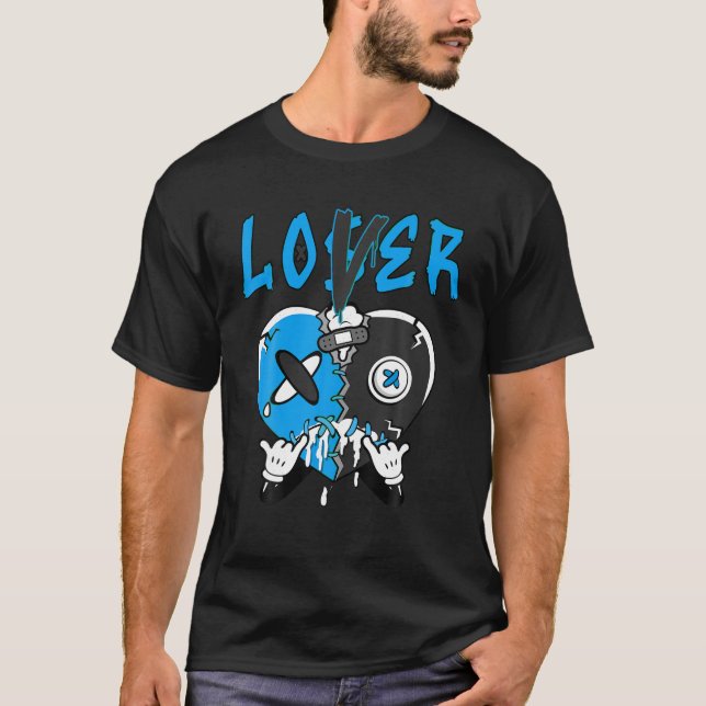 Camiseta Perdedor Lover Drip Heart University Blue 13s M (Frente)