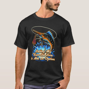 Camiseta Perdendo Meu Isca Favorita Pesca Caça Pescador 