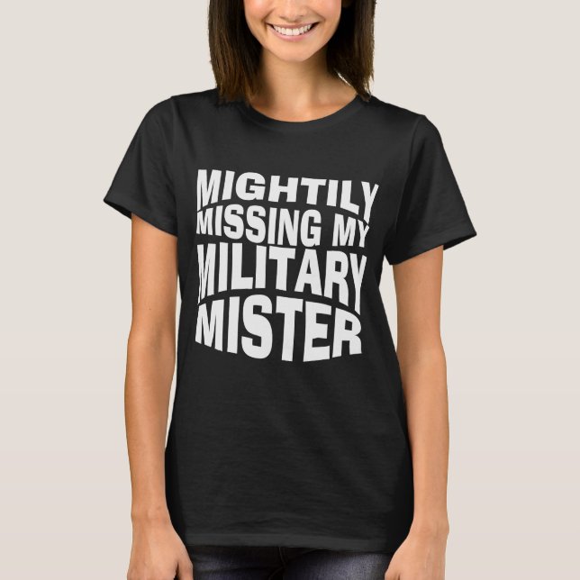 Camiseta Perdendo meu militar (Frente)