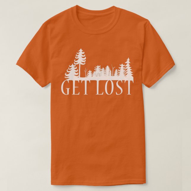 Camiseta Perder na Floresta (Frente do Design)