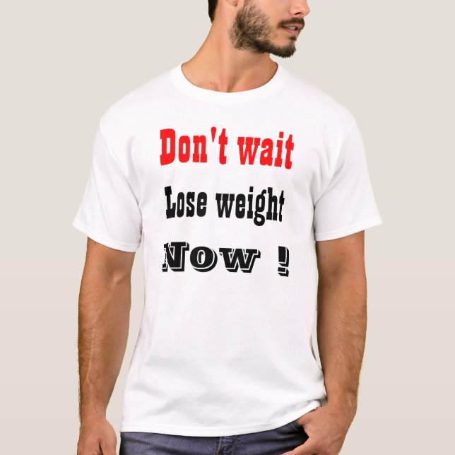 Camiseta perder peso agora (Frente)