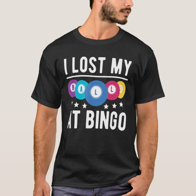 Camiseta Perdi As Bolas No Jogador De Bingo (Frente)