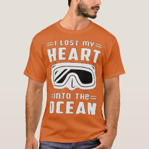 Camiseta Perdi Meu Coração No Mergulhador Do Oceano Scuba