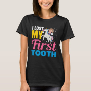 Camiseta Perdi Meu Primeiro Dente Unicórnio Fada dos Dentes