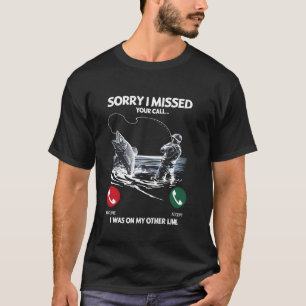 Camiseta Perdi sua ligação, estava na minha outra linha, en
