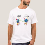 Camiseta Perdi Um Elétron. Você É Positivo? Science Pun<br><div class="desc">Perdi Um Elétron. Você É Positivo? Design de T-Shirt do Science Pun. Humor científico para geeks e nerd. Átomos na conversa intelectual. Perdi um elétron, você tem certeza agora? Que Engraçado. DESIGN de Camisa Engraçado. Você pode personalizar para mudar para suas próprias piadas personalizadas para engenheiros, cientistas, formandos em matemática...</div>