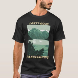 Camiseta Perdido? Bom, estou explorando Viagem