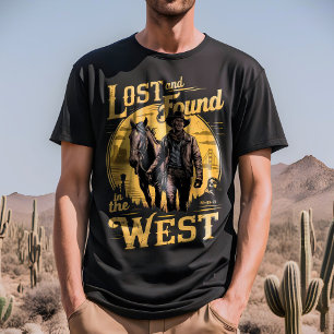 Camiseta Perdido e encontrado - Aventura de Cowboy