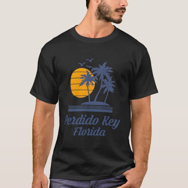 Camiseta Perdido Key Beach Flórida Cidade Fl (Frente)
