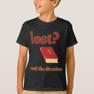 Camiseta Perdido? Leia a Bíblia de instruções