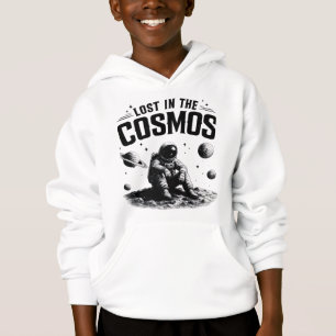 Camiseta Perdido no Astronauta Infantil Cosmo Branco