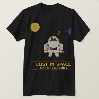 Camiseta Perdido no Espaço, Mas Encontrei Meu Café | Astron