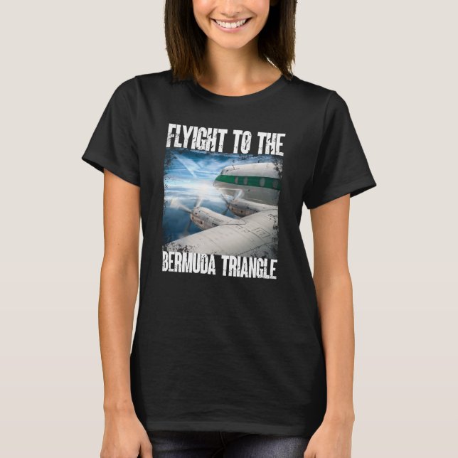 Camiseta Perdido No Plano Triângulo Bermudas (Frente)