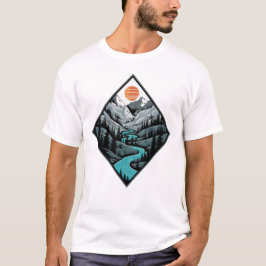 Camiseta “Perdido Novamente: A Natureza Não Faz Curvas à Es