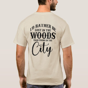Camiseta perdidos na floresta