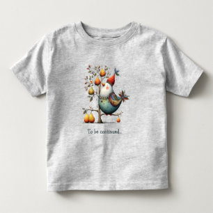 Camiseta Perdiz Humorística numa Árvore de Peras Caprichosa