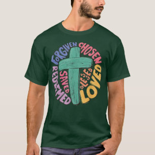Camiseta Perdoado, Amado, Amado, Redenhado Jesus Christian