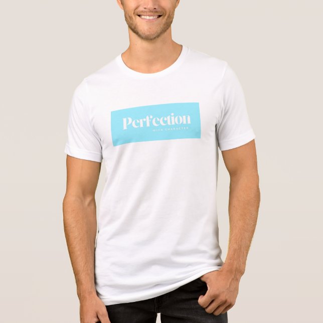 Camiseta PERFECÇÃO com caracter T-Shirt. (Frente)
