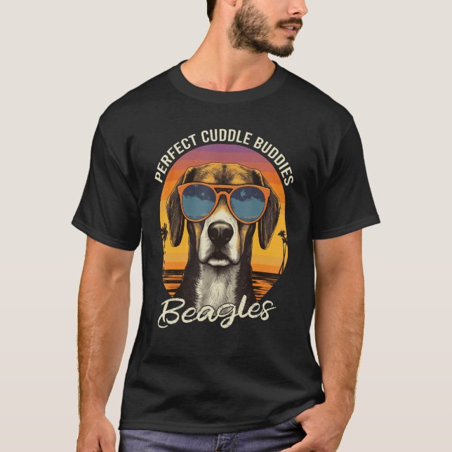 Camiseta Perfect Cuddle Buddies Beagle Dog (Frente)