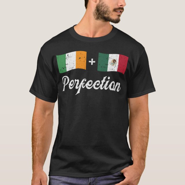 Camiseta Perfection Ireland Meican Flag Cinco De Mayo 5th f (Frente)