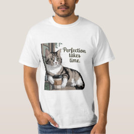 Camiseta "Perfeição leva tempo: abraça a viagem"